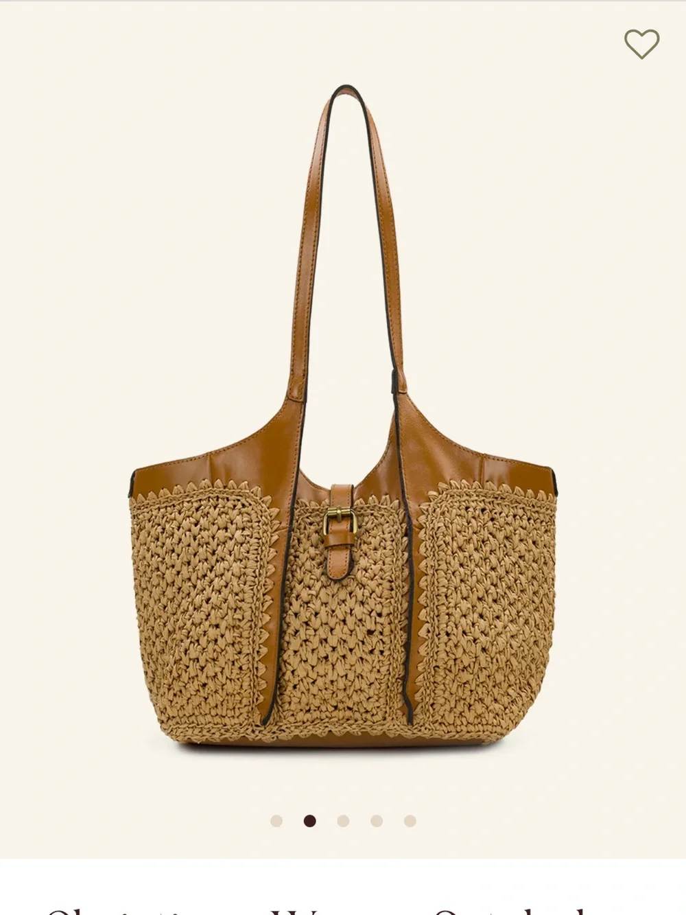 Patricia Nash Christiana Woven Satchel Tan with Leather Trim with dust bag. - Picture 12 of 15